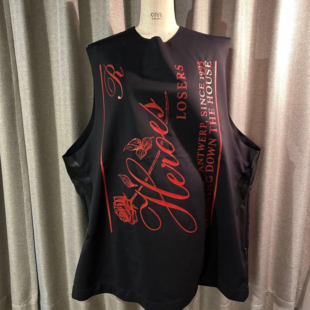 RAF SIMONS × TEMPLA 2019AWプリントノースリーブトップス