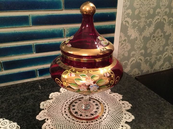 ヴェネチアングラス　キャンディボックス