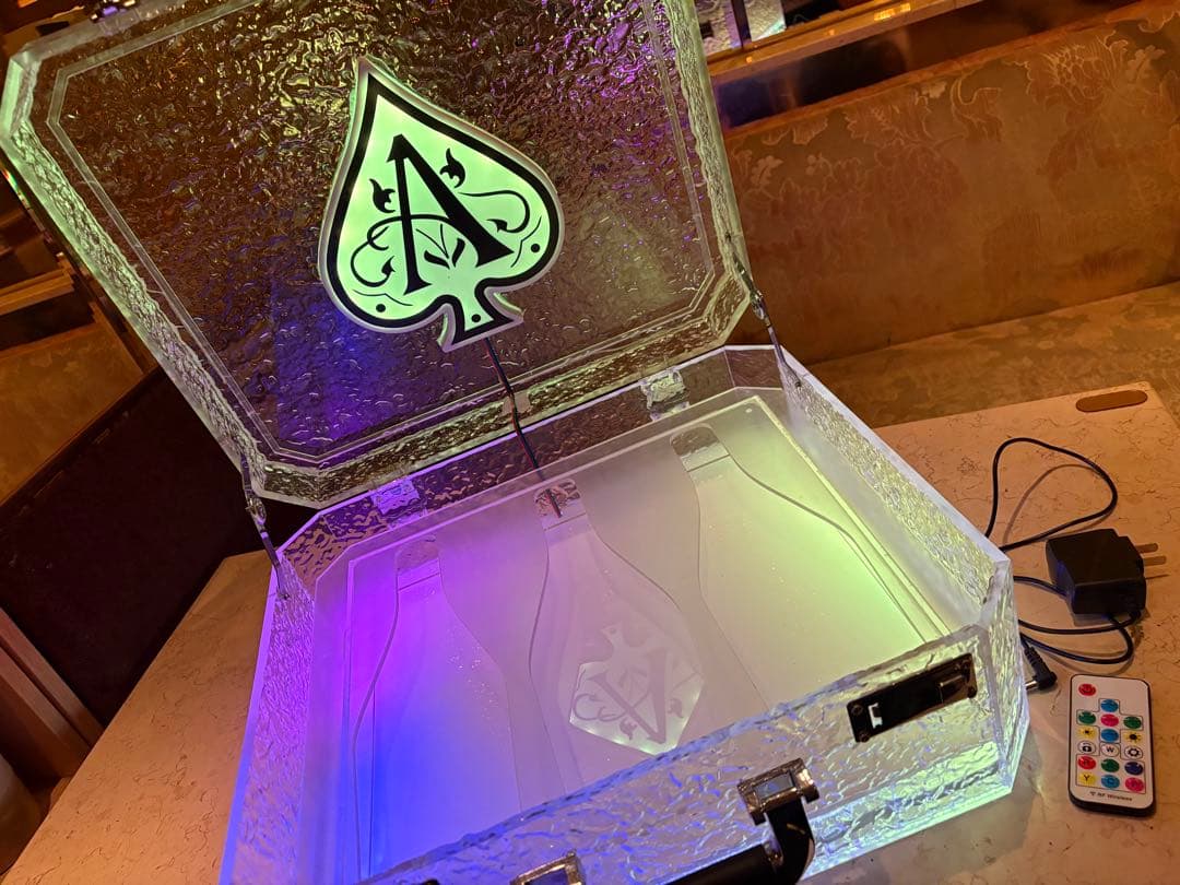 アルマンド ディスプレイ LED アタッシュ ケース ライト シャンパン