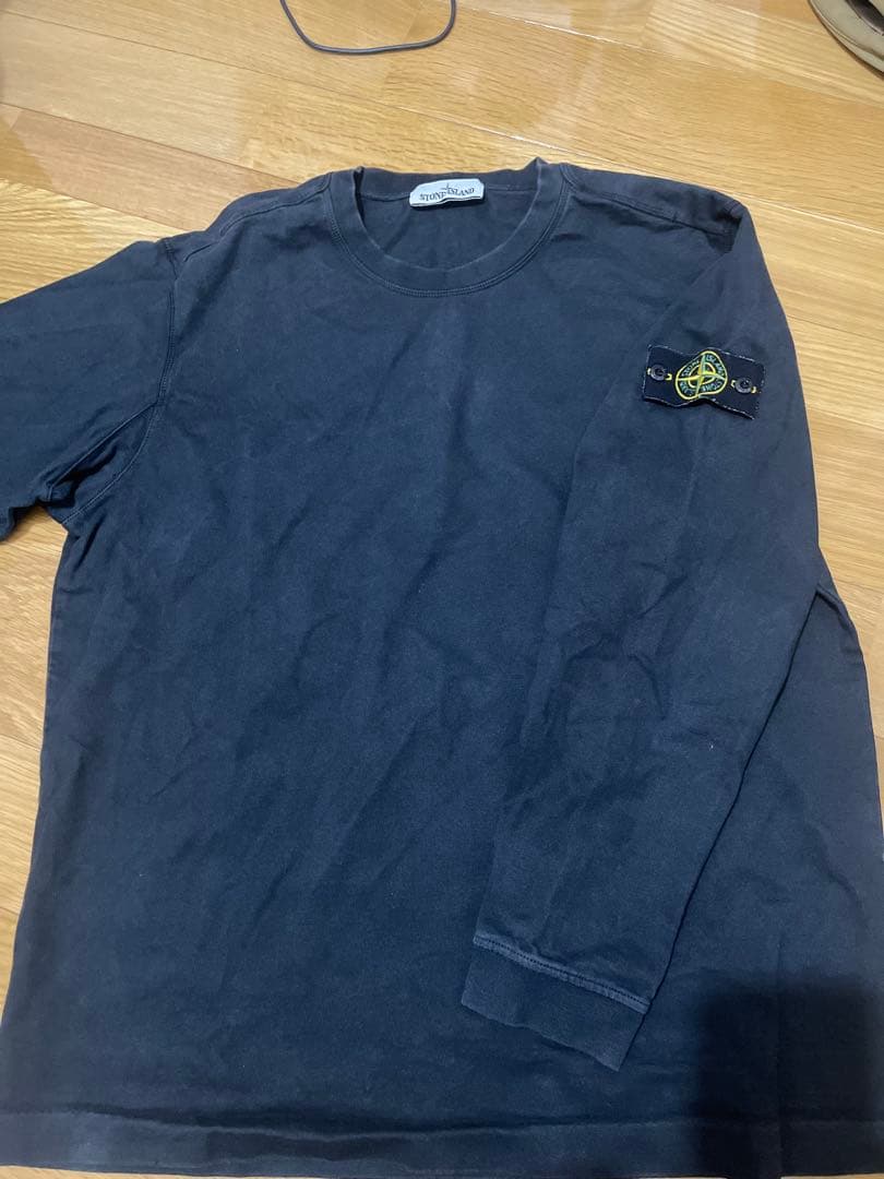 STONE  ブラック　長袖カットソー