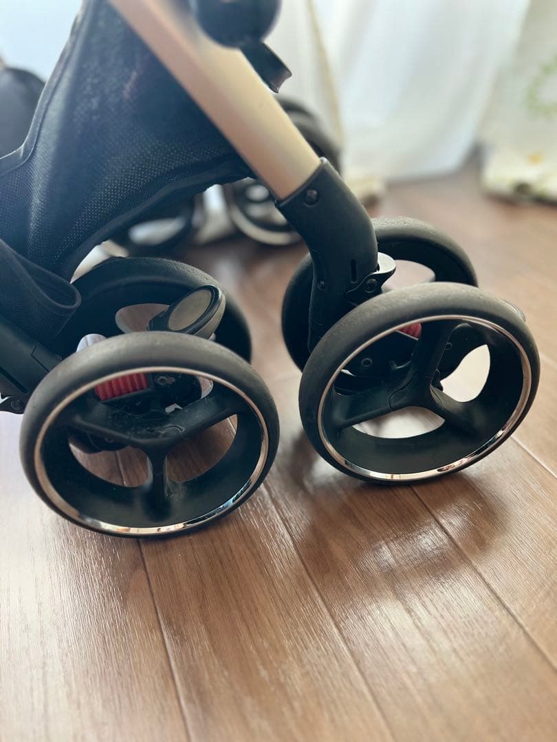 アップリカ　オプティア クッション　マスタードゴールド A型ベビーカー　両対面