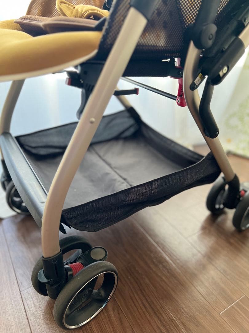 アップリカ　オプティア クッション　マスタードゴールド A型ベビーカー　両対面