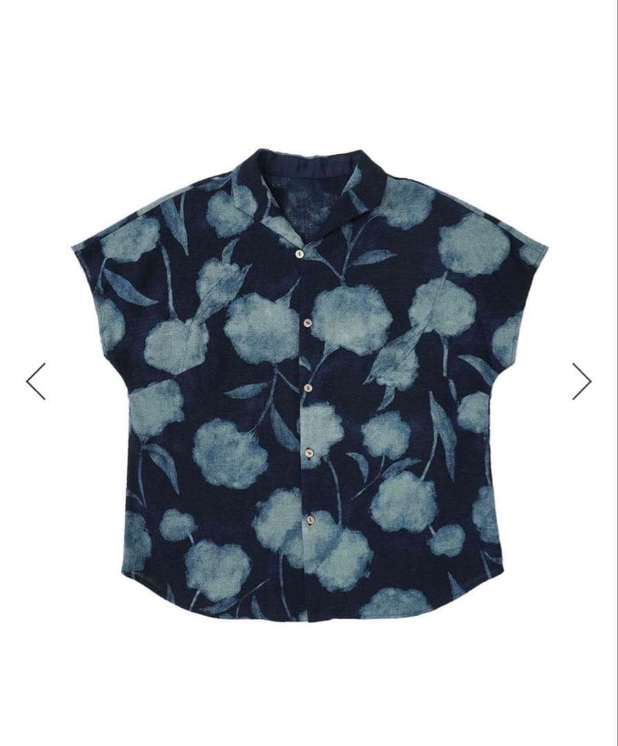 25SS パラスパレス　インディゴガーゼブラウス