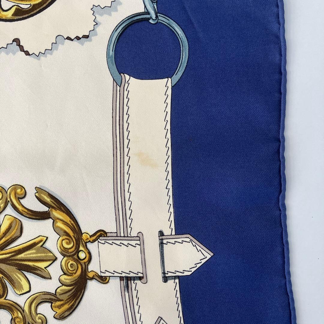 HERMES　エルメス　カレ90　大判スカーフ　銅細工　5434