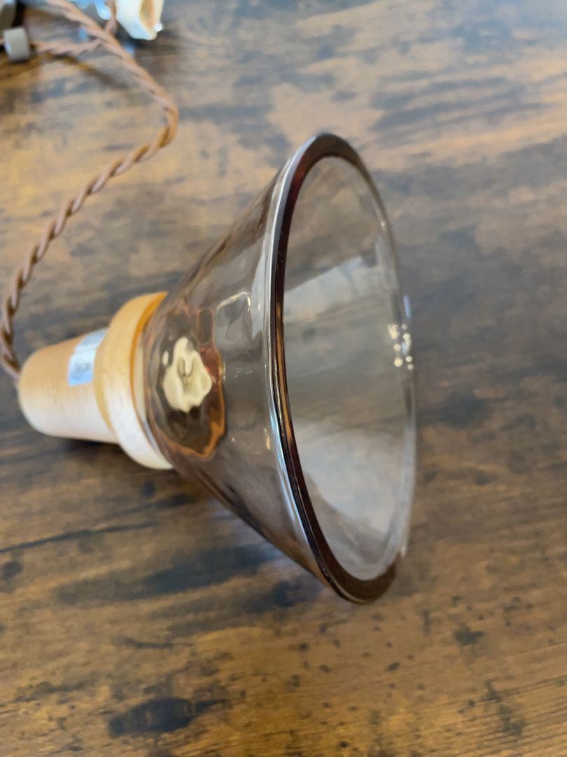 美品　Berka ベルカ　ブラウン　ペンダントランプ ペンダントライト