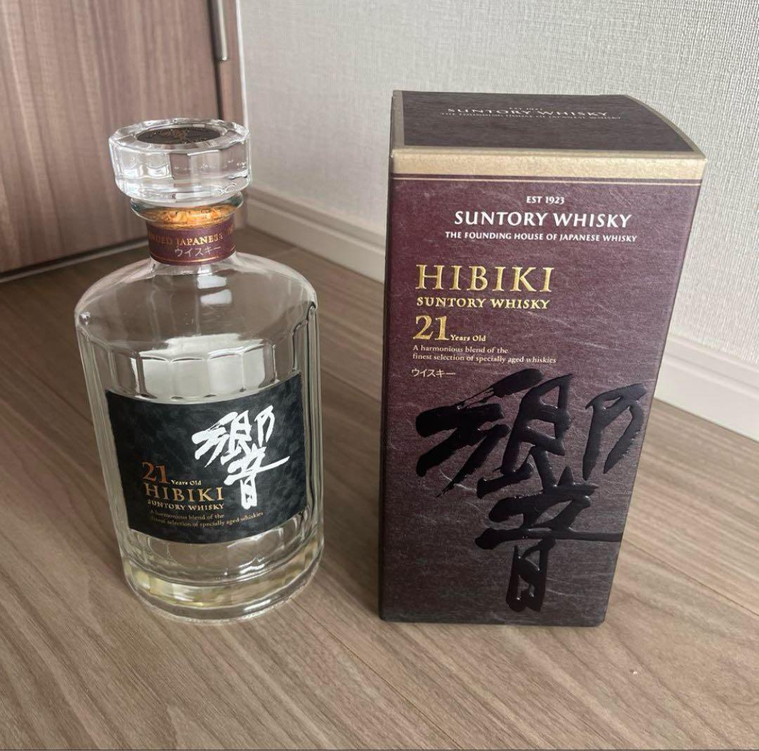 響 21年　空瓶　空箱　未洗浄　サントリー
