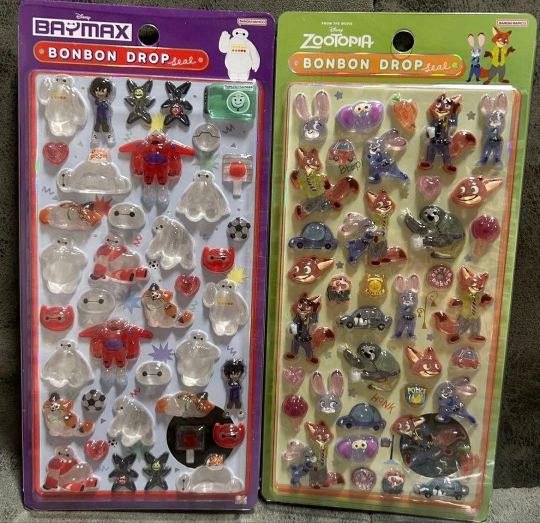 国内正規品 ディズニー ボンボンドロップシール 第2弾 全種8枚セット
