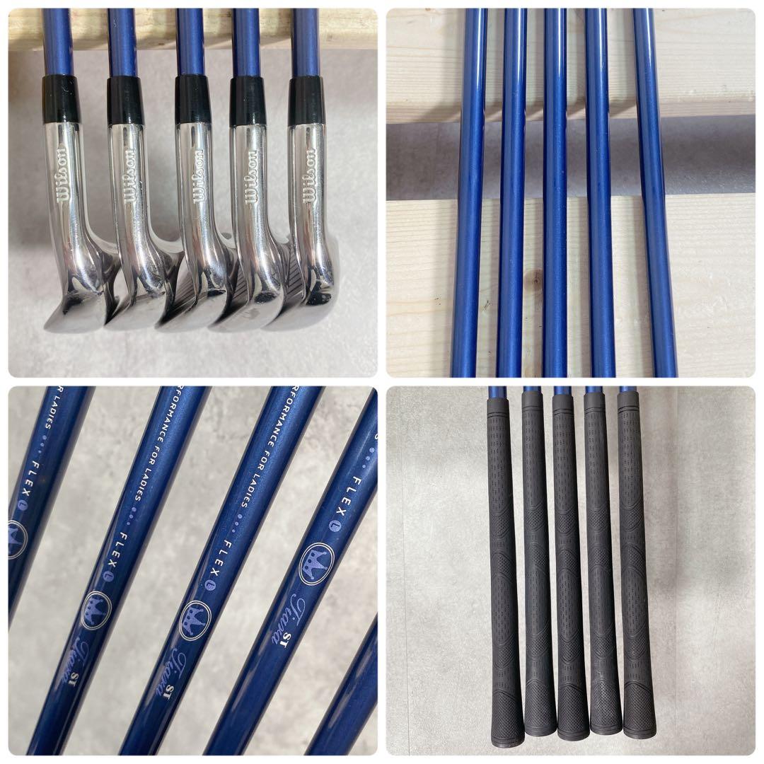 V523 Wilson Tiara 他 レディース ゴルフ クラブセット 10点