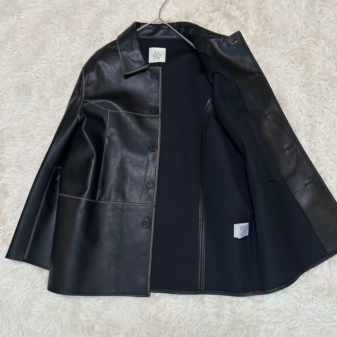 searoomlynn Vintage ECOレザーシャツジャケット　SHORT