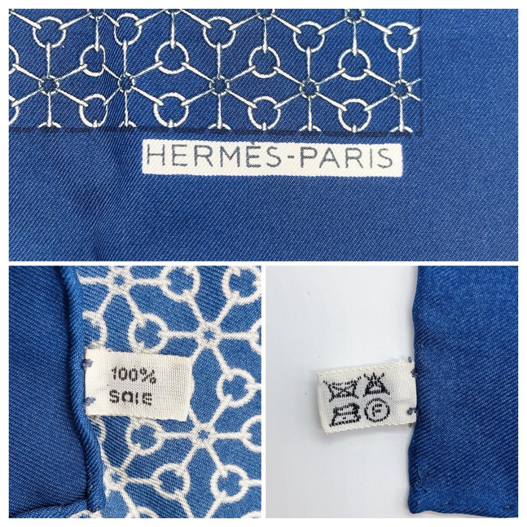 HERMES カレ45 プチカレ ガヴロッシュ シルク スカーフ ハンカチーフ