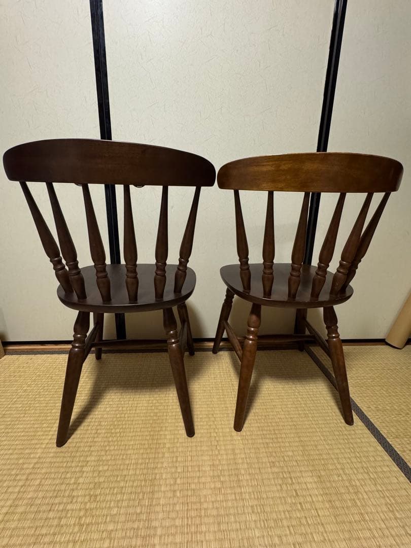 ダイニングチェア ウィンザーチェア 2脚セット マレーシア