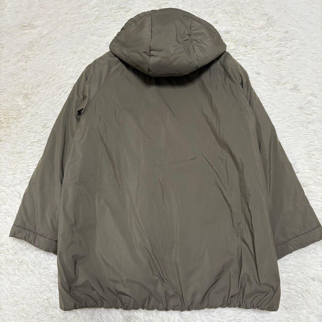 美品 ドゥーズィエムクラス liningフードコート カーキ 2way