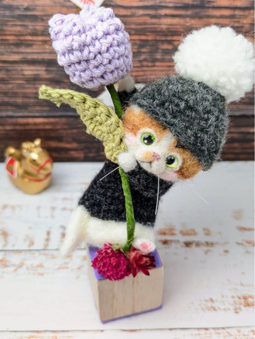 ハンドメイド　羊毛フェルト　猫　再販ページ♪
