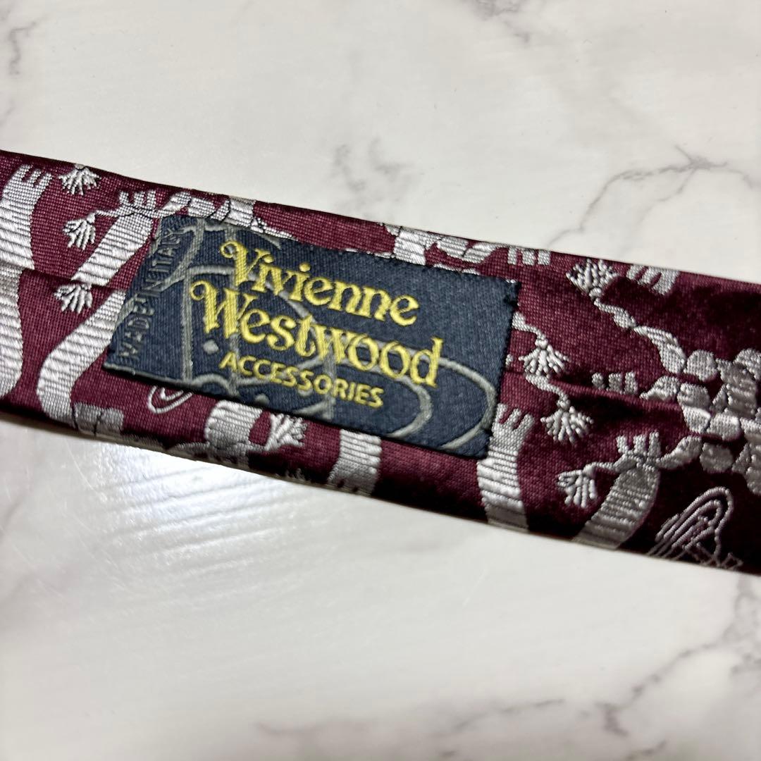 希少　美品　ヴィヴィアンVivienne Westwood ネクタイ　オーヴ総柄
