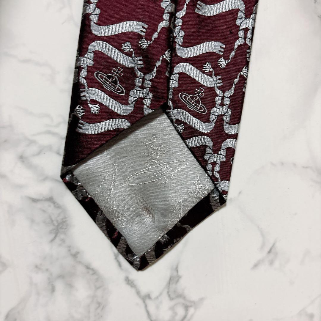希少　美品　ヴィヴィアンVivienne Westwood ネクタイ　オーヴ総柄
