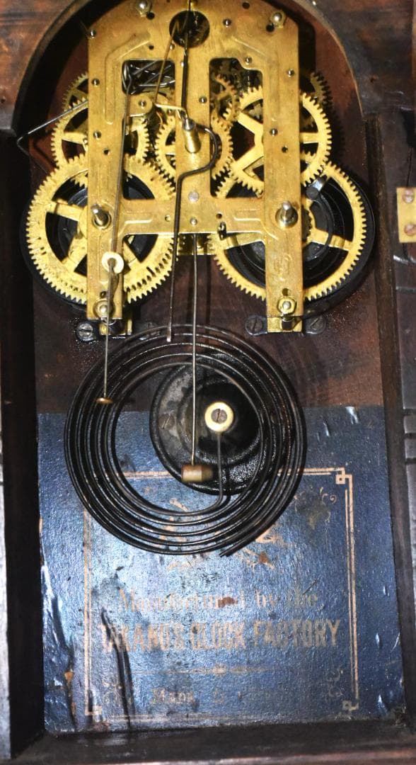アンティーク柱時計◆タカノ◆整備済、動作確認◆美品◆25-02-01-01