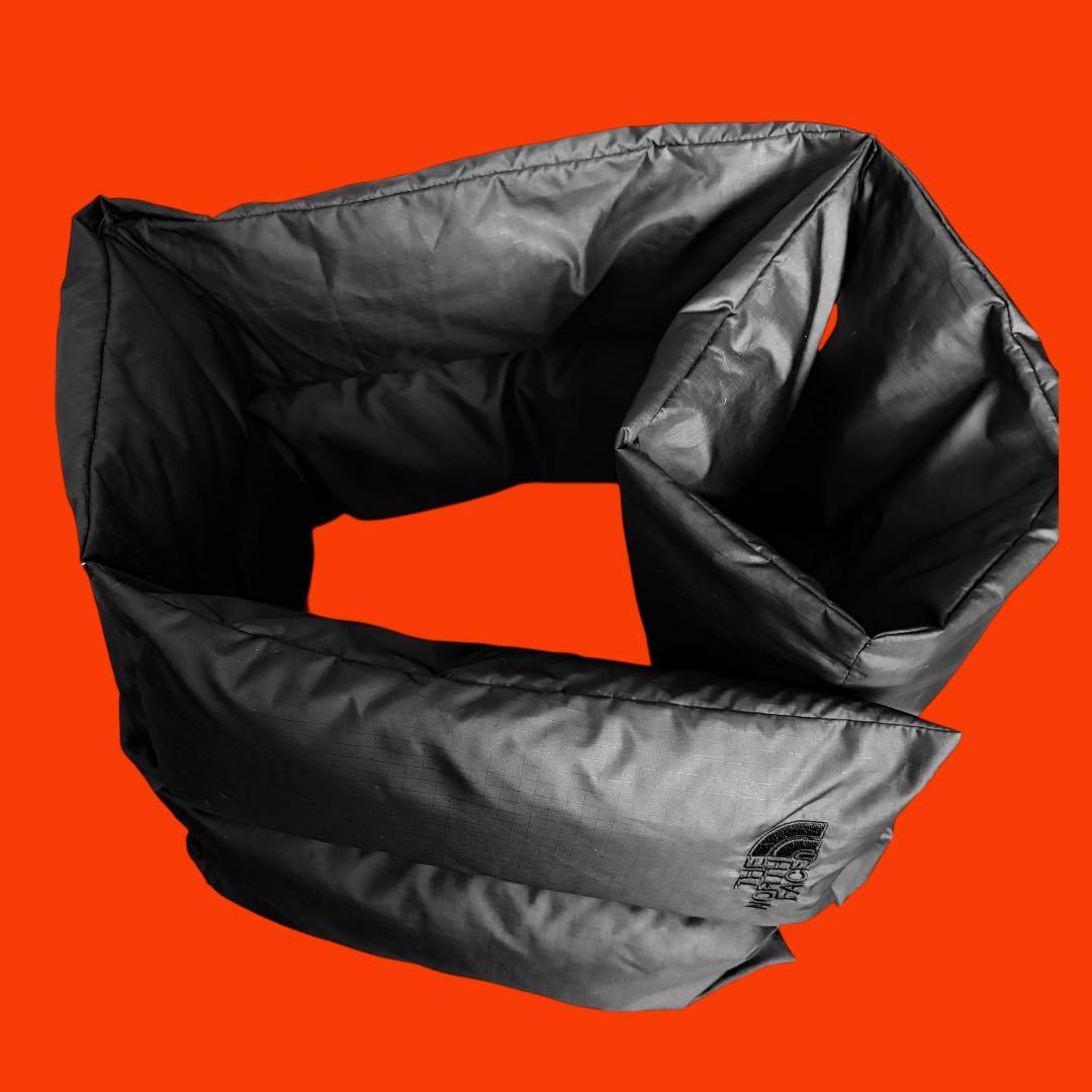 THE NORTH FACE ダウン ブラック マフラー kodenshi