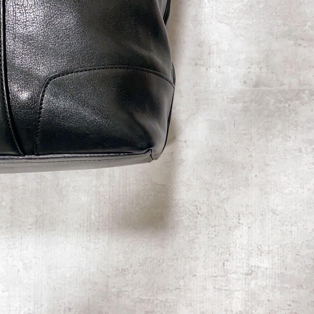 美品✨COACH コーチ トートバッグ 2way ショルダーバッグ A4収納 黒