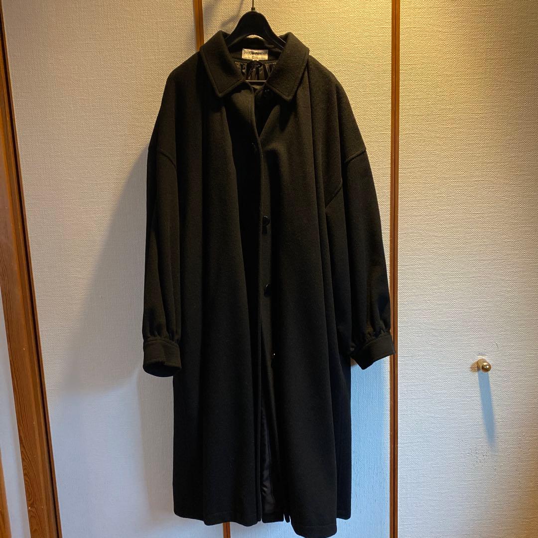 【専用です】イヴ・サンローラン　黒　ビッグ シルエット ウール コート