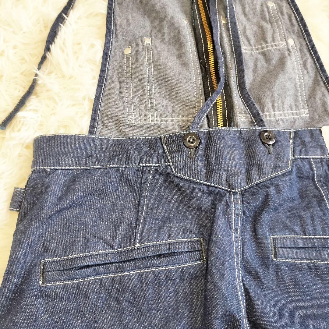 JOHNBULL フレンチサロペット L インディゴ ZP118