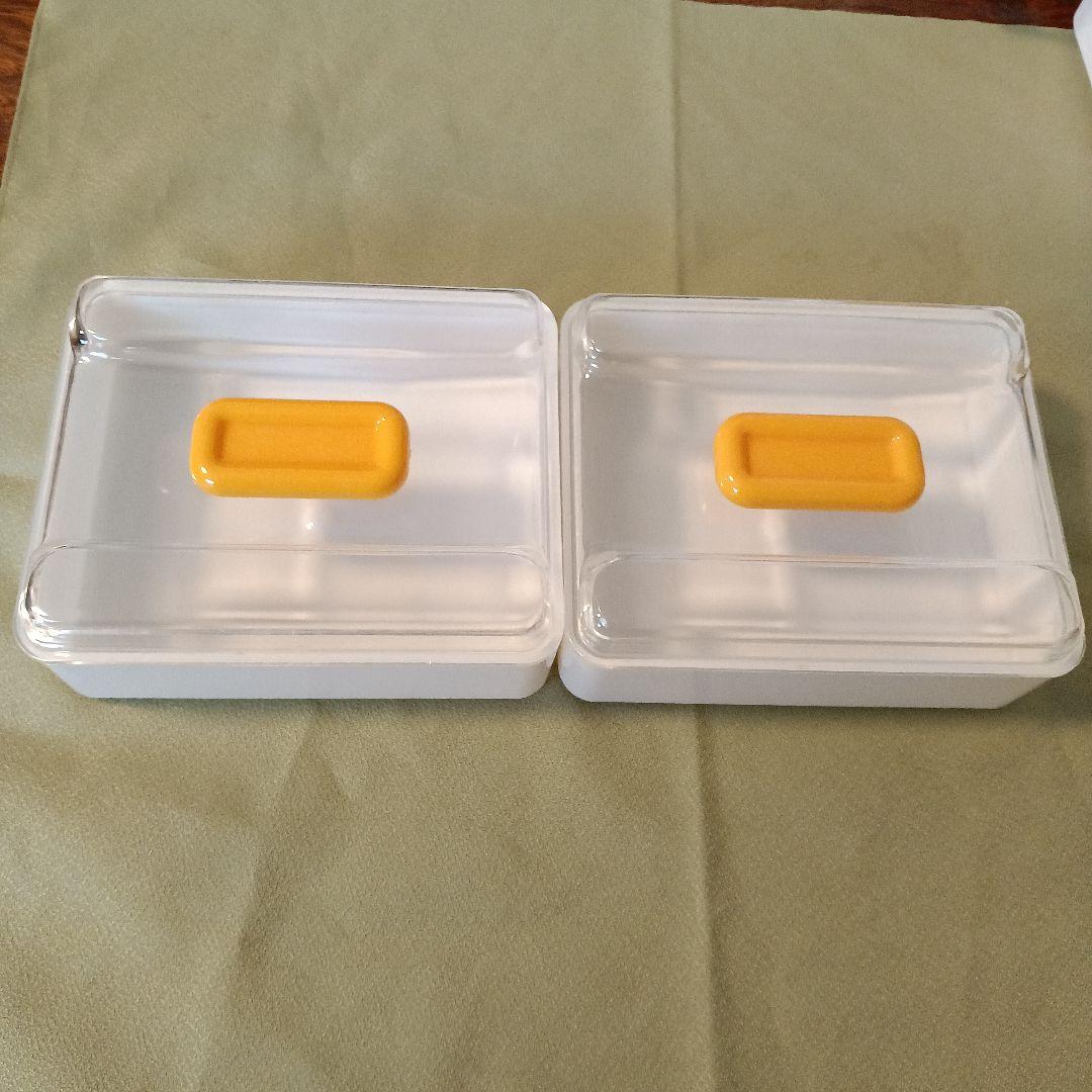 新品未使用昭和レトロ調味料ケース 調味料入れVintage濃い黄色当時物レア