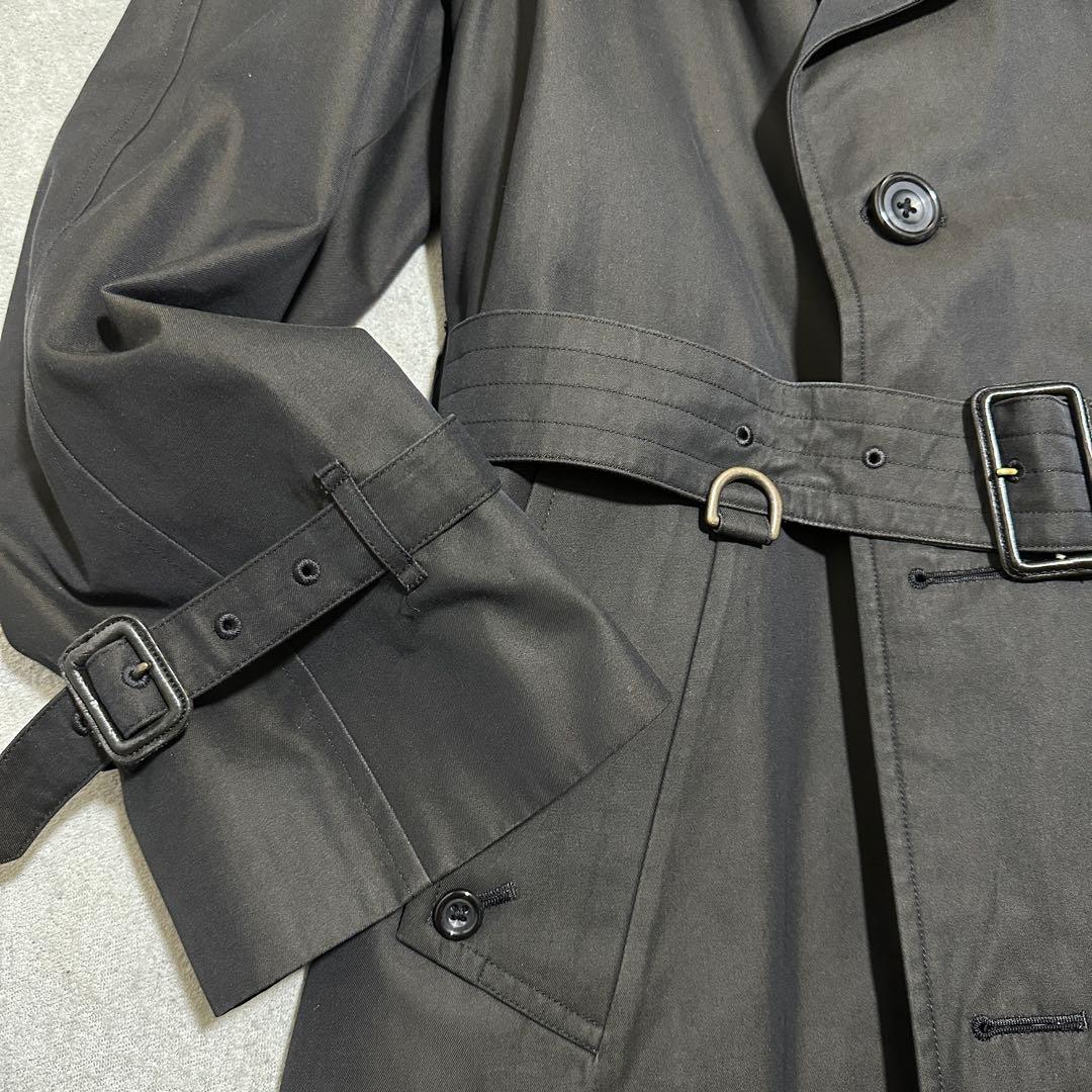 マ*ス様 大きいサイズ✨現行アクアスキュータム　トレンチコート　ブラック　New