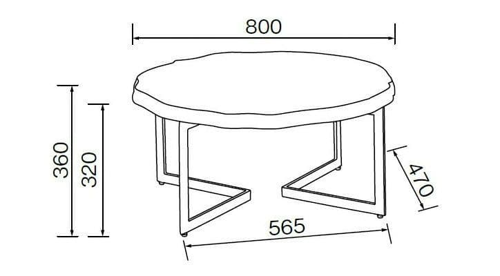 桜屋工業 銘木調 DAY CHERRY 丸テーブルLT-53-75