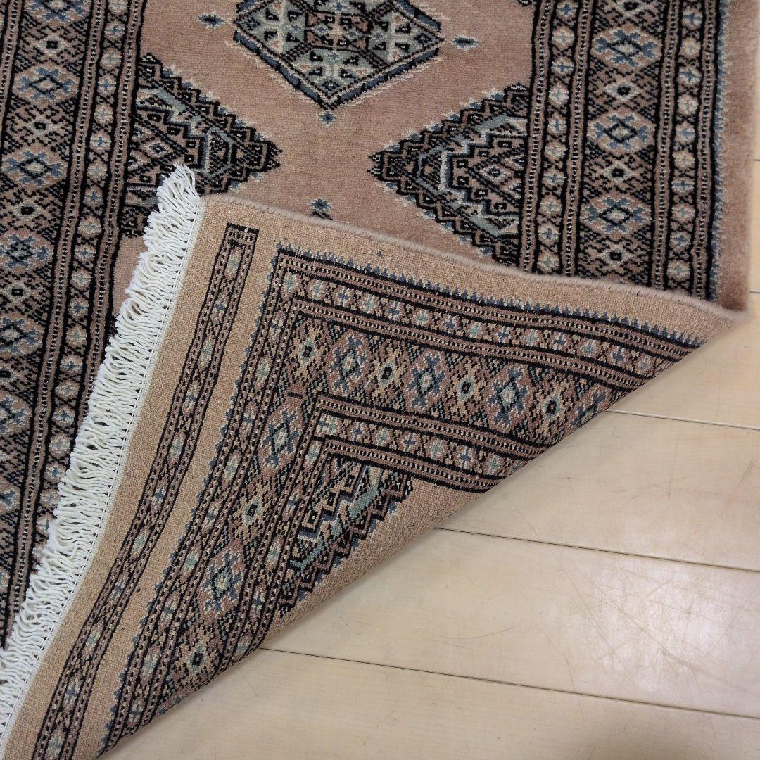 64X89cmパキスタン手織りマット(293)ギャッベ・ペルシャ・じゅうたん