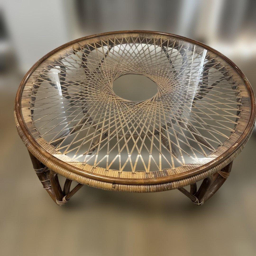 ラタンテーブル ローテーブル