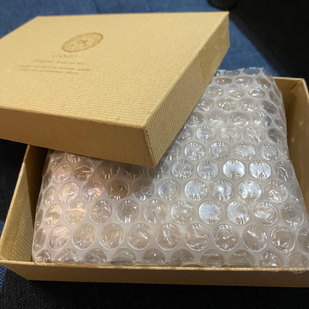 希少 GANZO 大阪限定　コンパクトジップウォレット　ネイビー×タバコ　新品