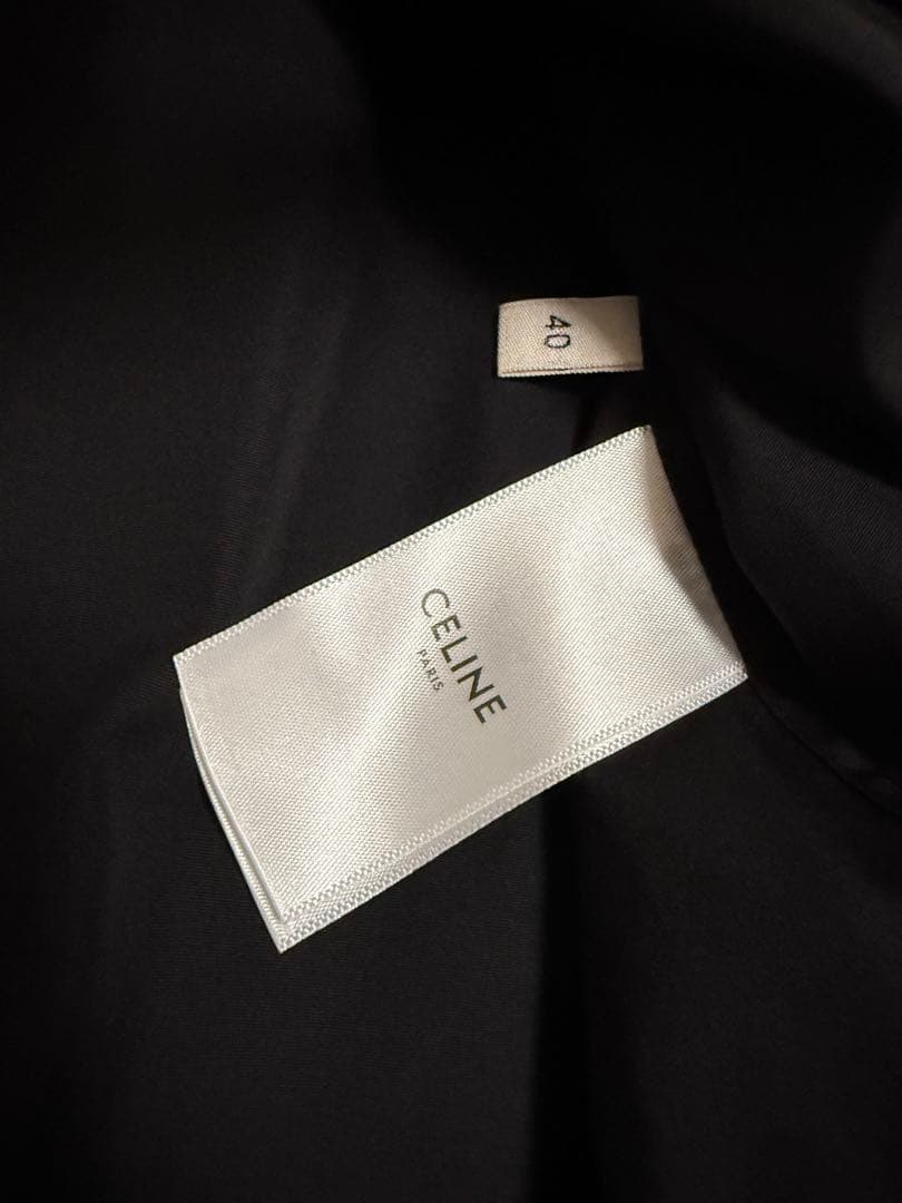 CELINE セリーヌ インバーテッドカラー ルーズシャツ