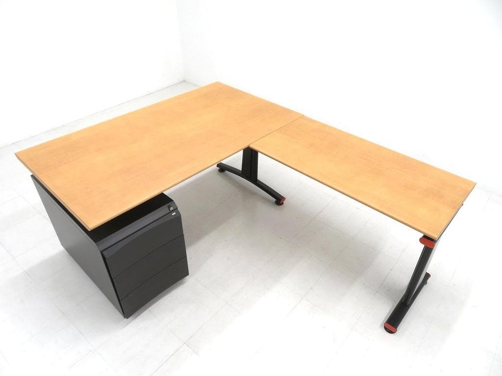 knoll ノール　ビンテージ　L型デスク　書斎机　モダン　エグゼクティブデスク