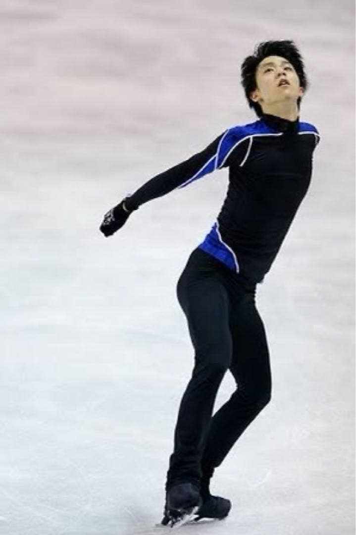 ②-1 羽生結弦　着用練習着　アンダーアーマー　CG　ブルー(同色、同タイプ)