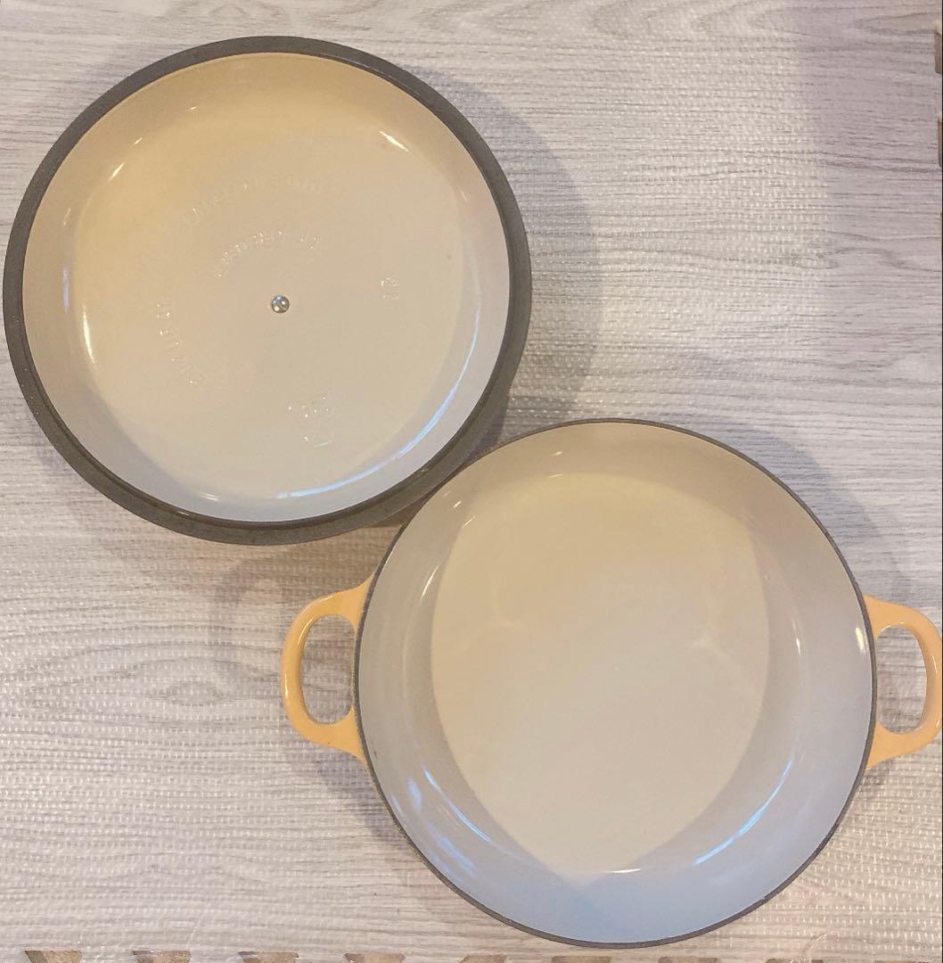 ル クルーゼ ビュッフェキャセロール 26cm サフランイエロー（廃盤色）