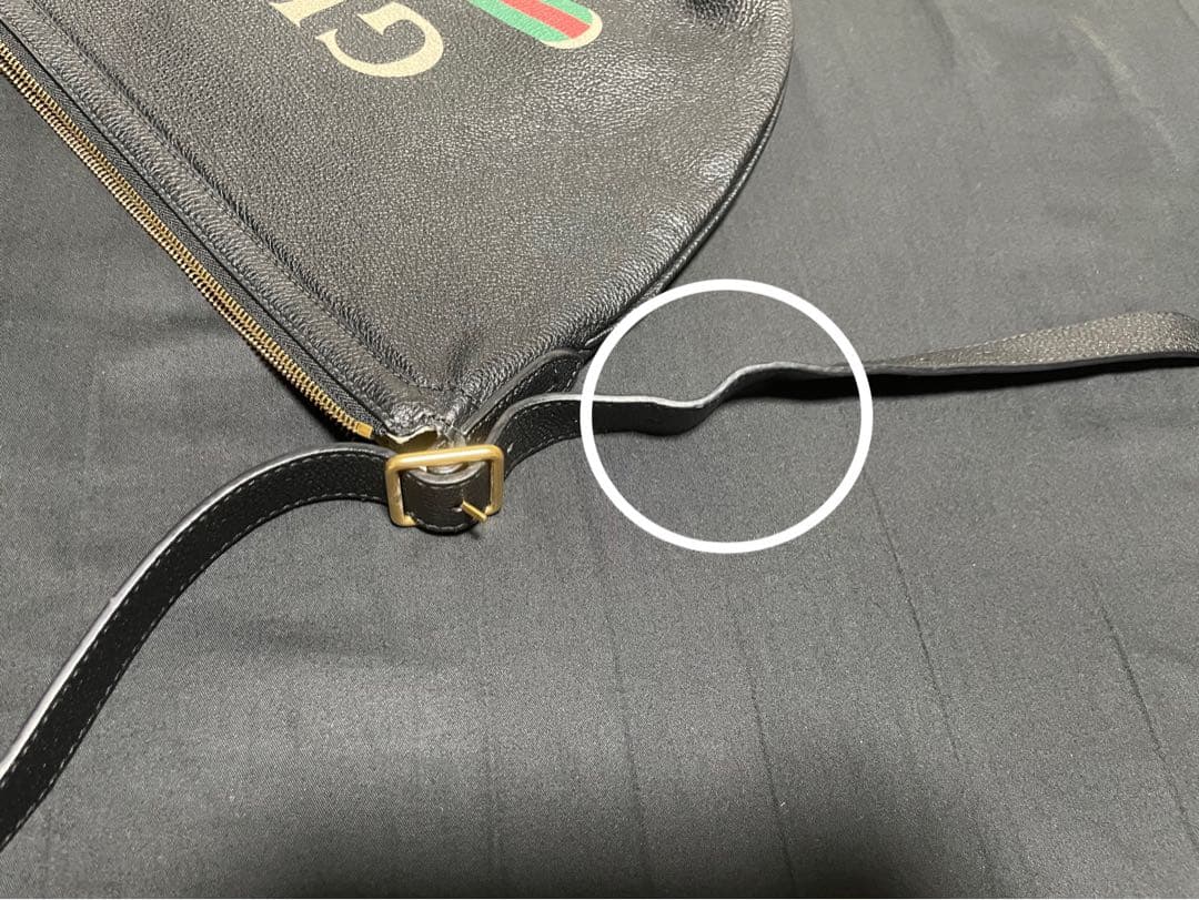 GUCCI プリント ハーフムーン ホーボーバッグ 0GCAT 8163