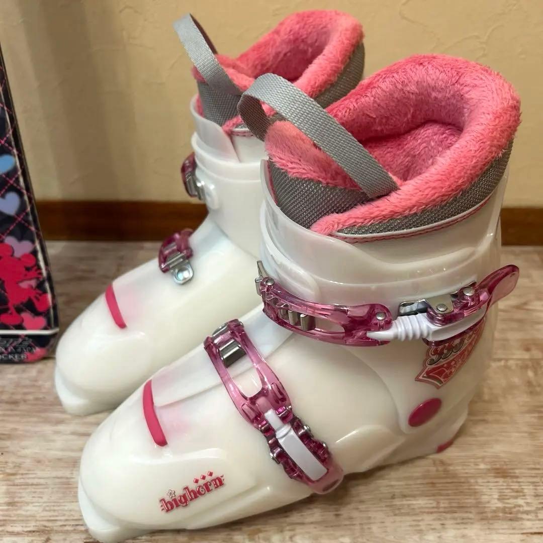 ◾️カービングスキーセット　スキー板138㎝　ブーツ　24㎝　子供用　ジュニア用