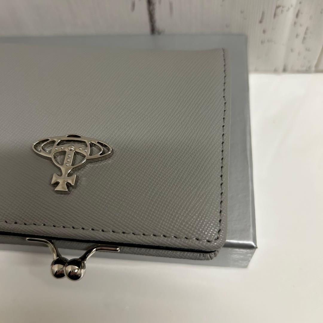 【ショッパー付き】Vivienne Westwood　二つ折り財布　グレー