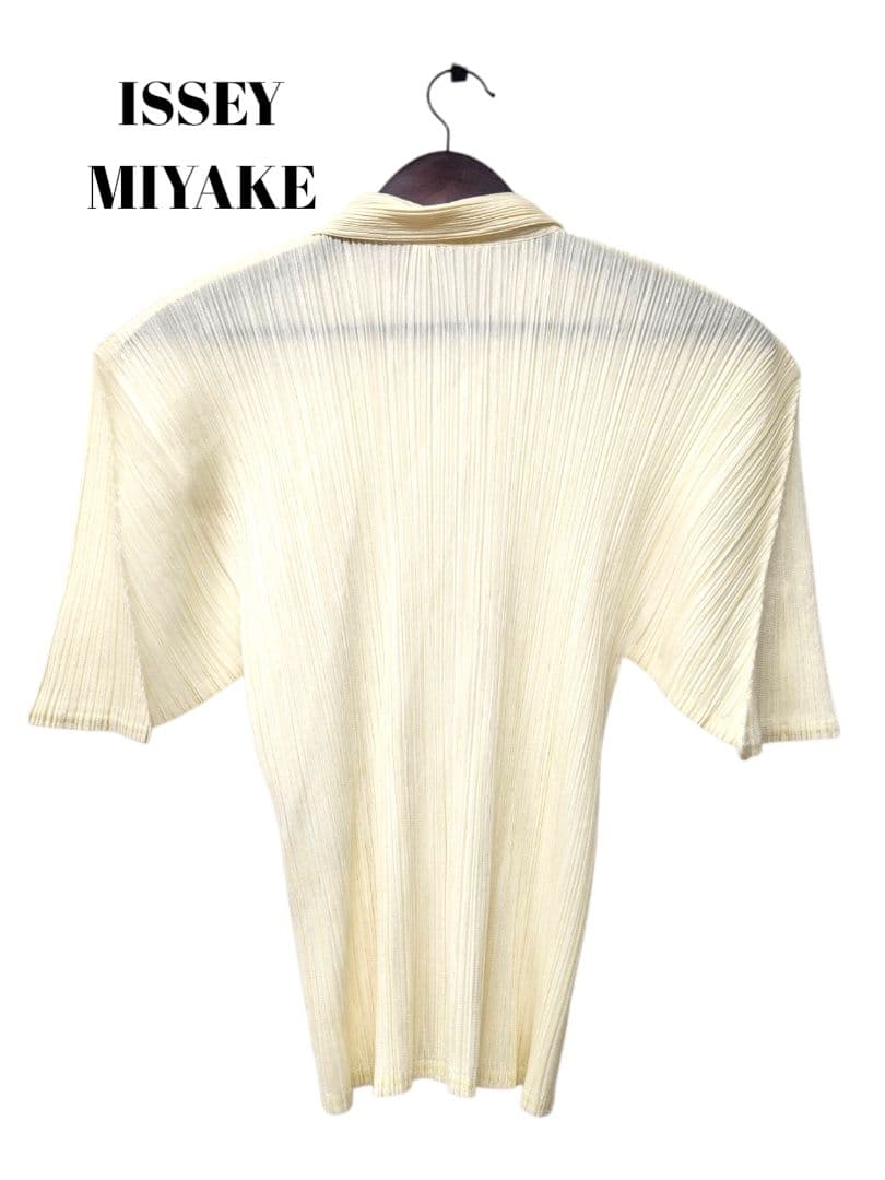 45800　PLEATSPLEASE　タブルジップ　半袖　シャツ