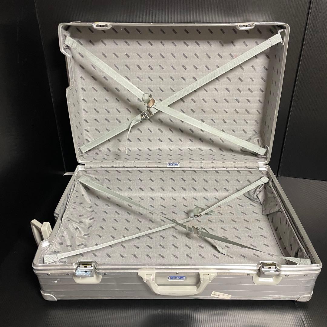 【超希少】リモワ プルタブ 青ロゴ 70L トパーズ アルミ キャリー 2輪