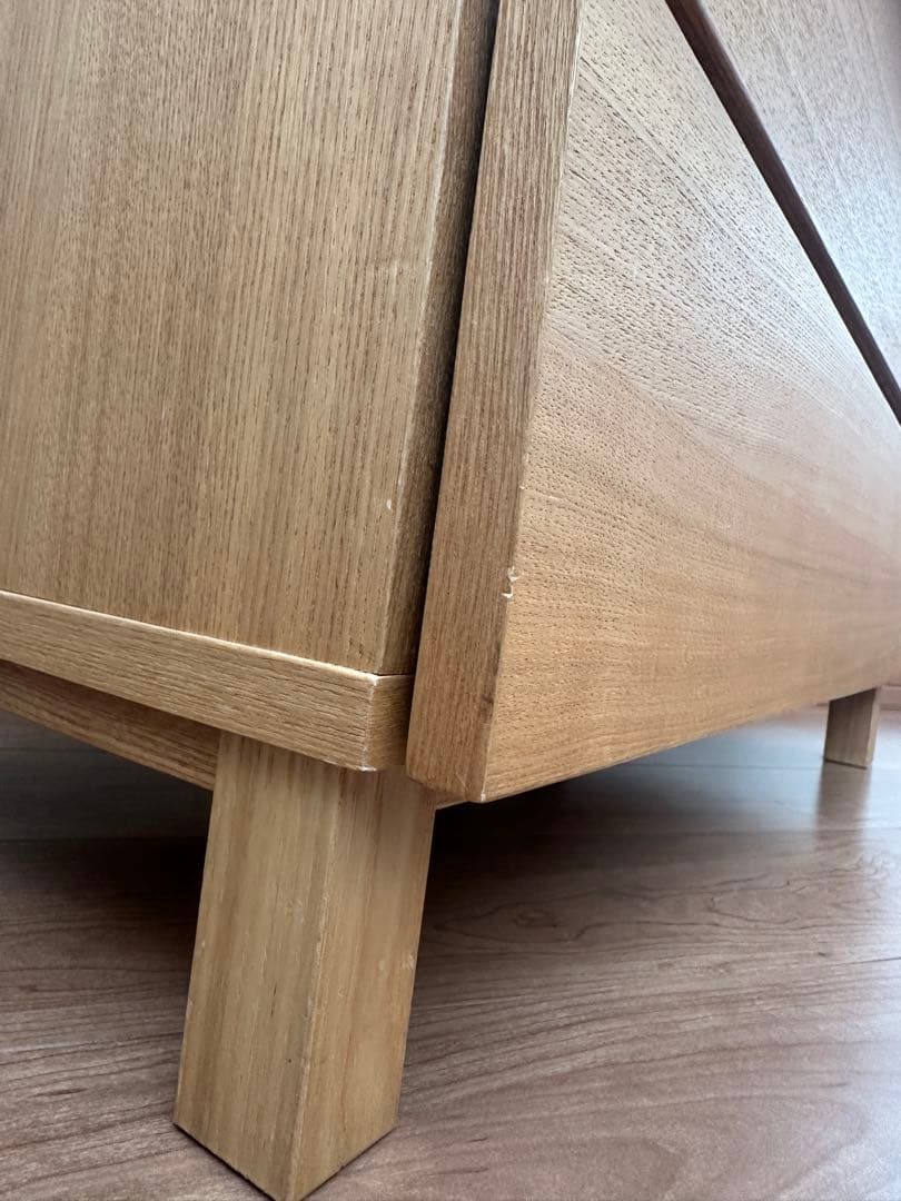 無印良品 4段チェスト・タモ材（廃盤品）