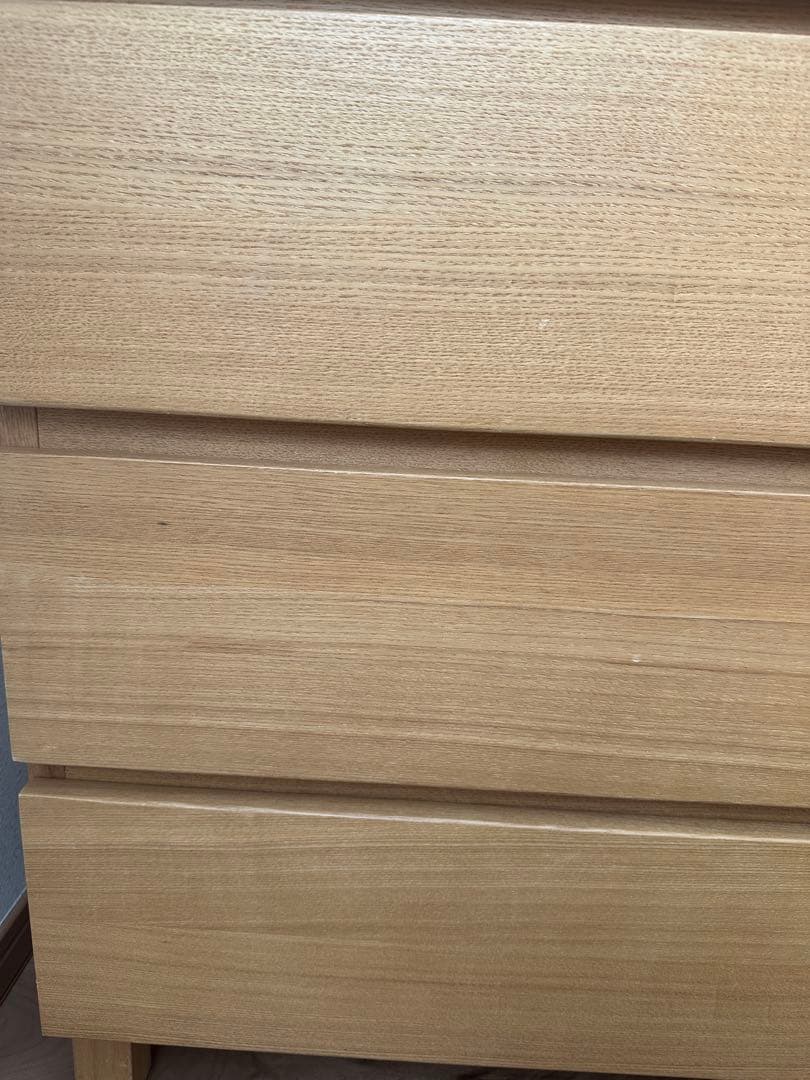 無印良品 4段チェスト・タモ材（廃盤品）