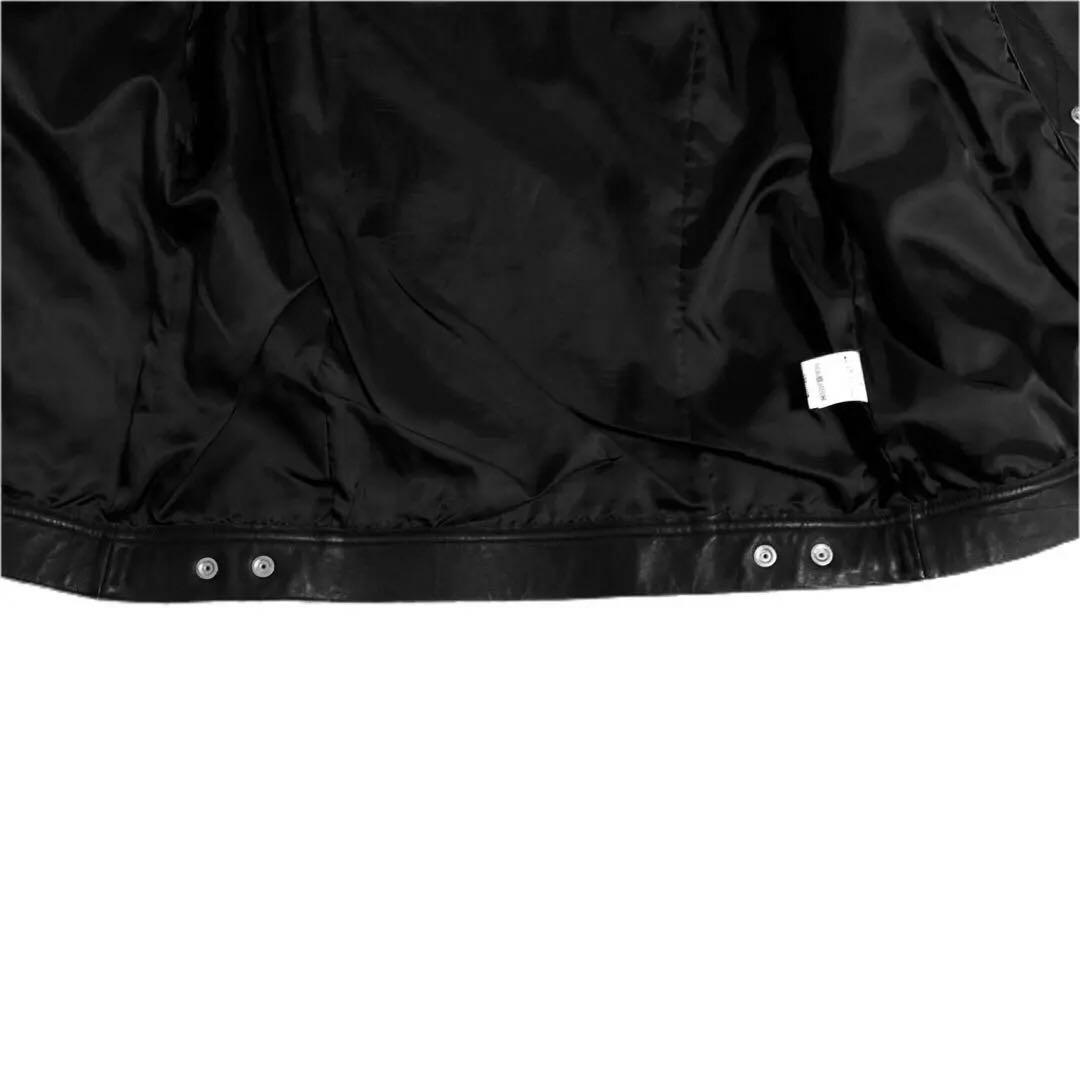 羊革/レザージャケット/ブラック/美品/ライダース/HBNS/ハバノス