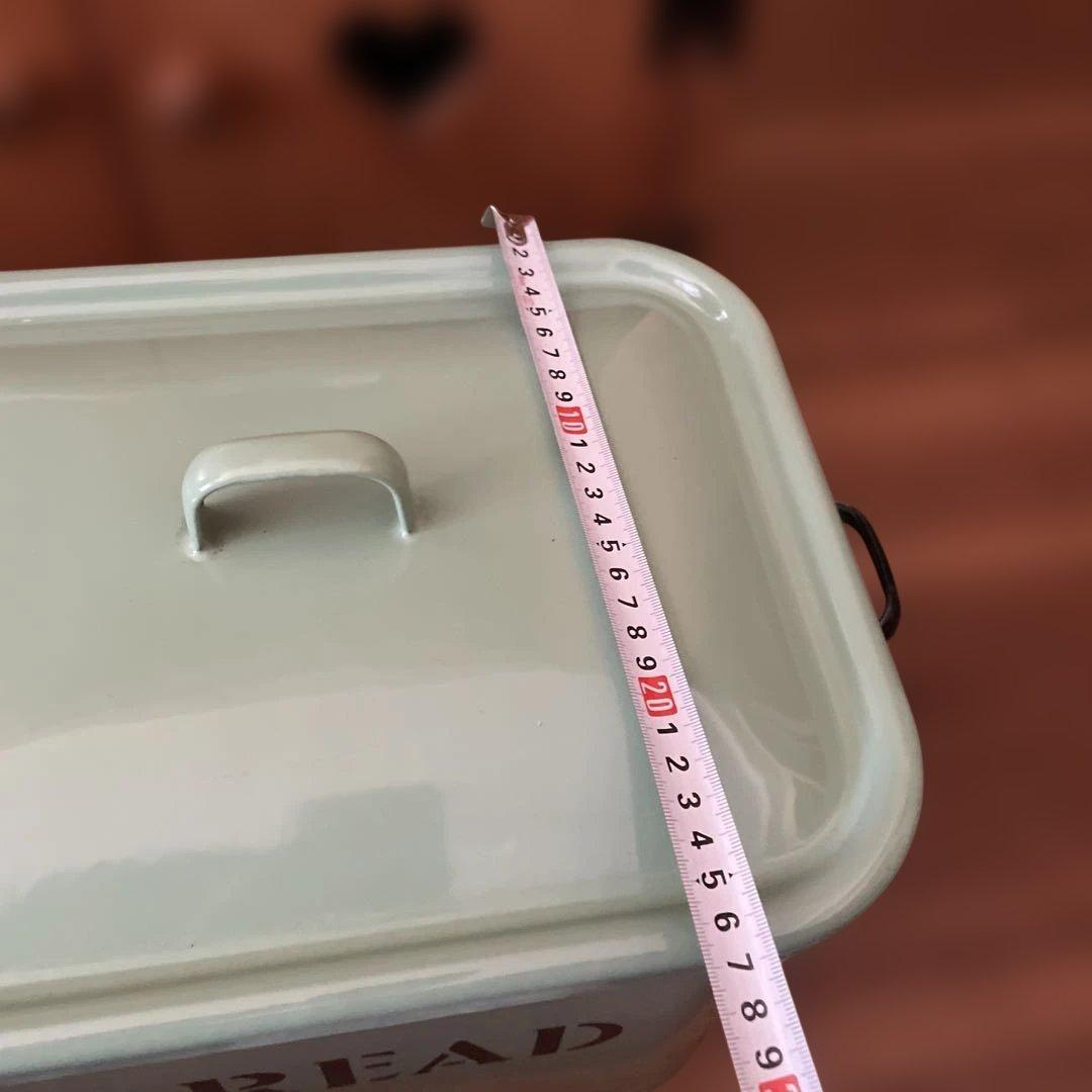 カントリー　ホーロー　ブレッド缶　BREAD　ケース　協和工業　グリーン