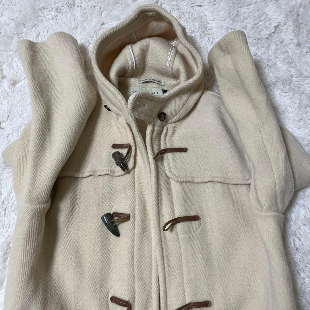希少 グローバーオール ヘリンボーン　ダッフルコート L 白　美品