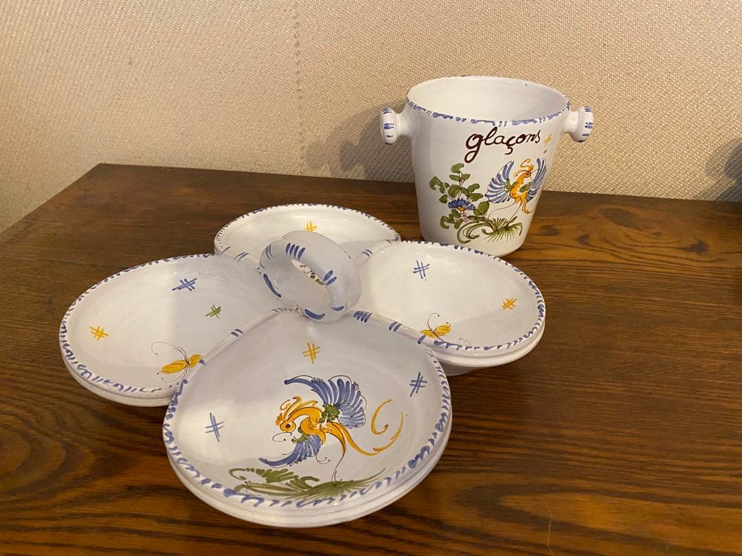 Moustiers ムスティエ焼 アペリティフ つまみ セットファイアンス