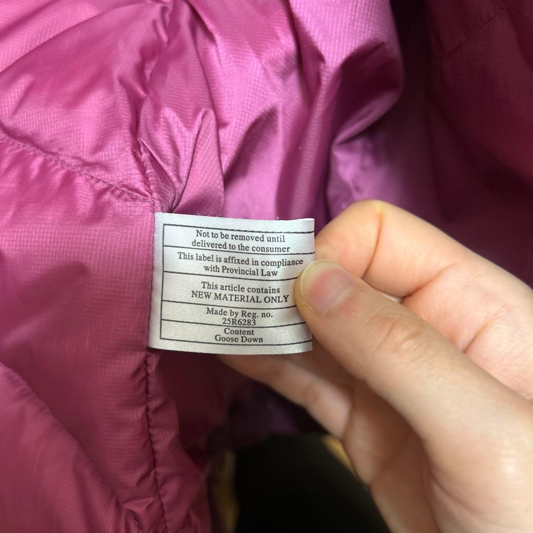 Patagonia ダウンジャケット 紫 XSサイズ 保存袋付き