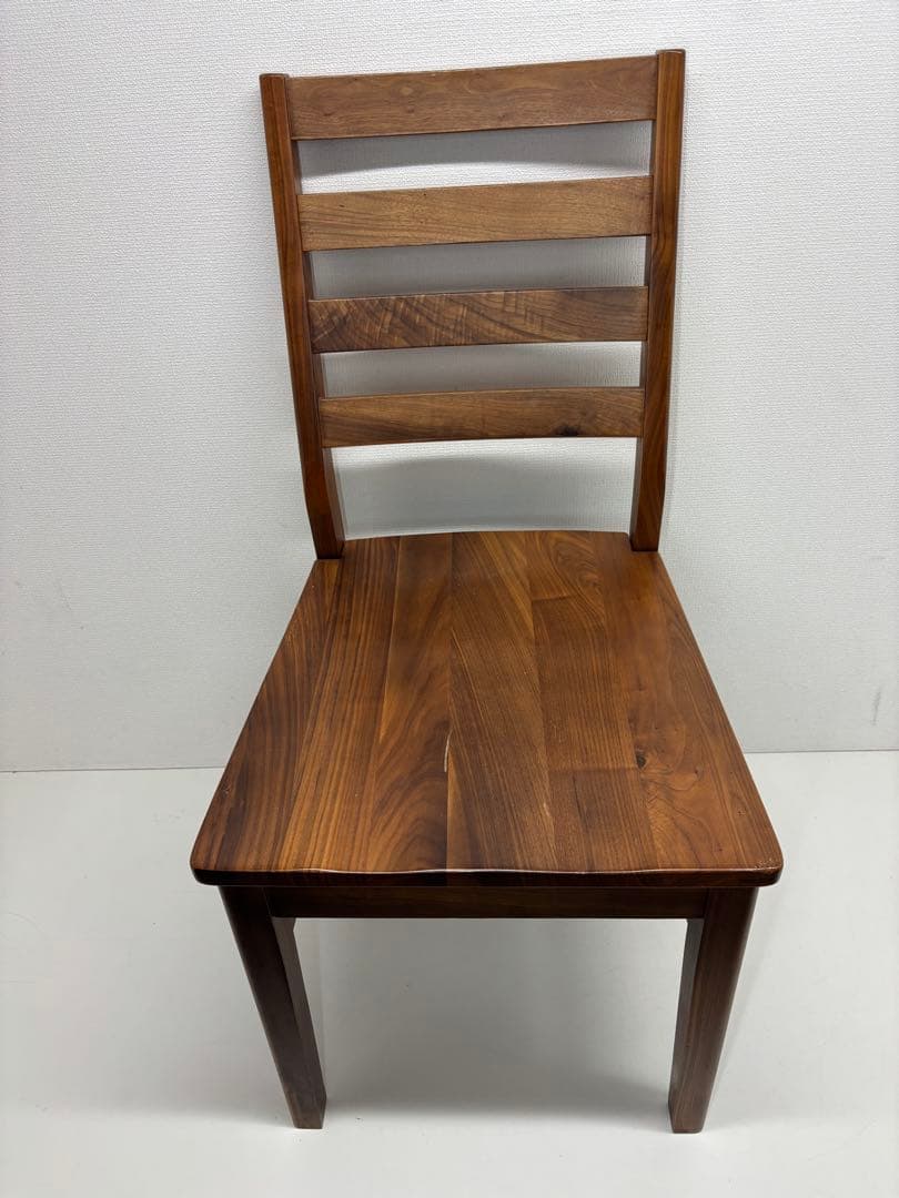 ナチュラル ダイニングチェア 天然木 肘無し 板座 木製 椅子 おしゃれ 完成品