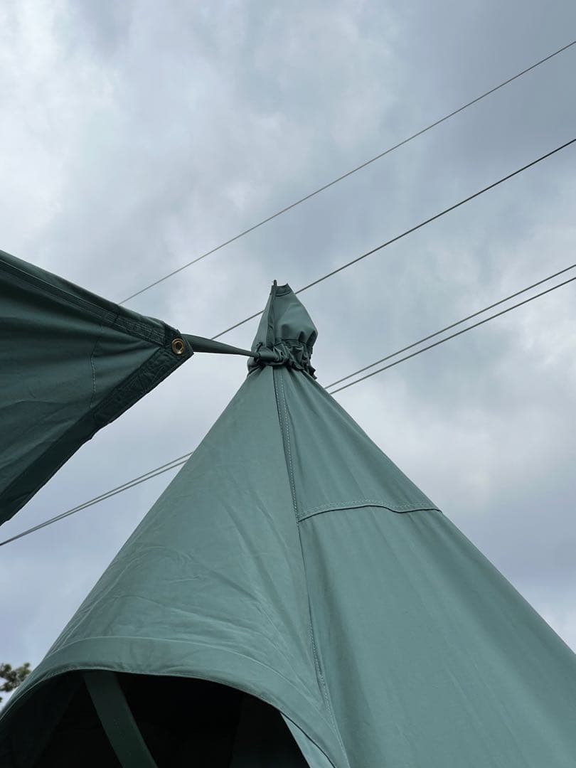 けん テンマクデザイン 焚き火タープTC コネクトヘキサ　ダックグリーン