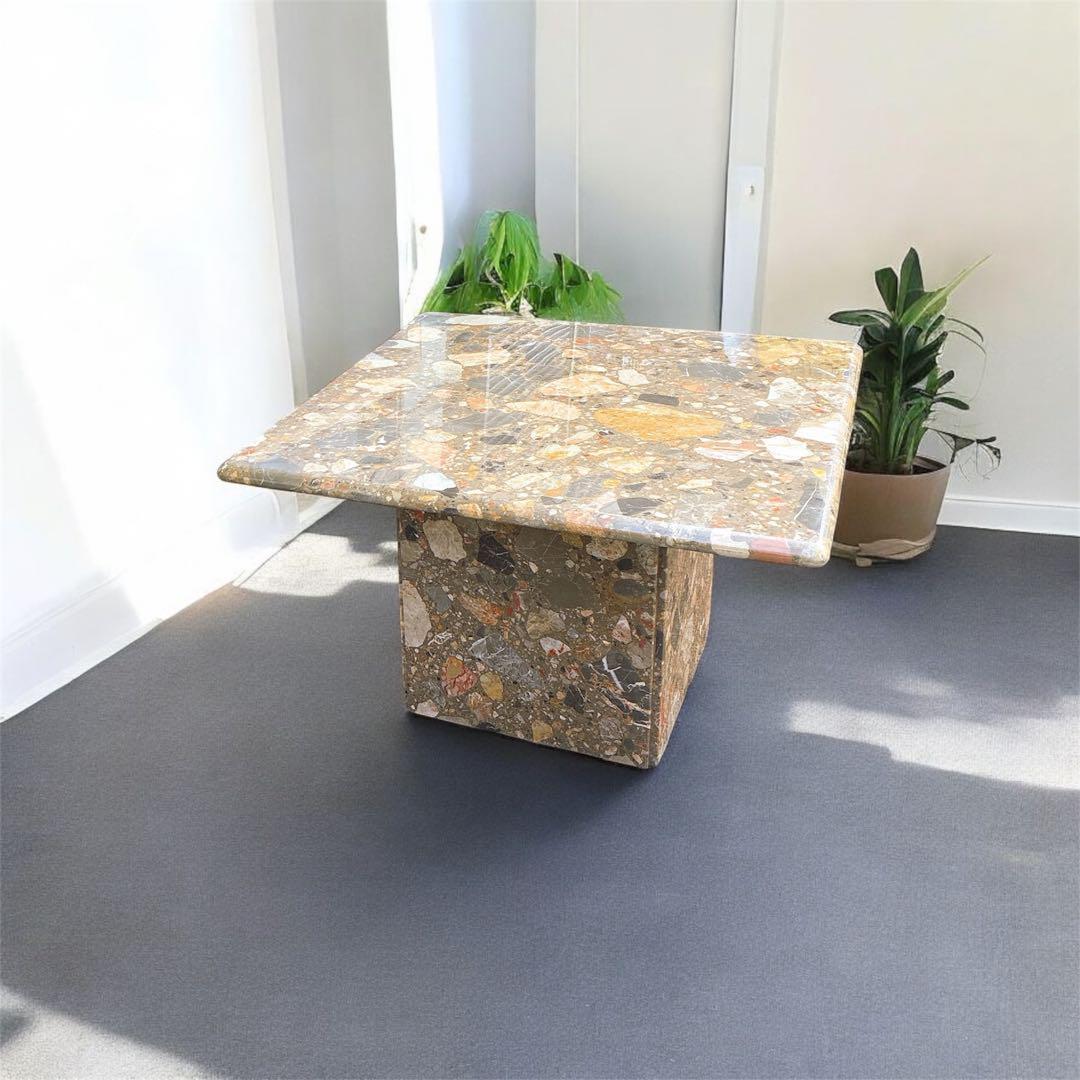 希少　アンティーク 大理石 ローテーブル