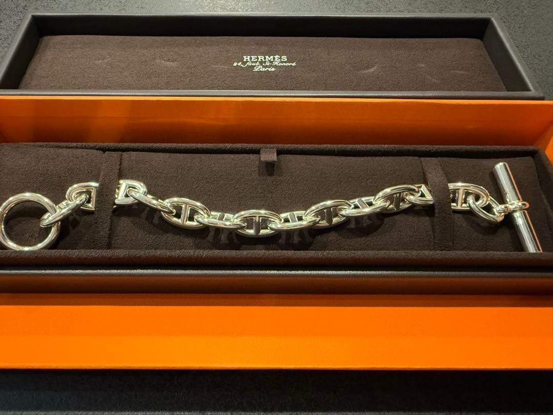 HERMES シェーヌダンクル ブレスレット　GM 13コマ